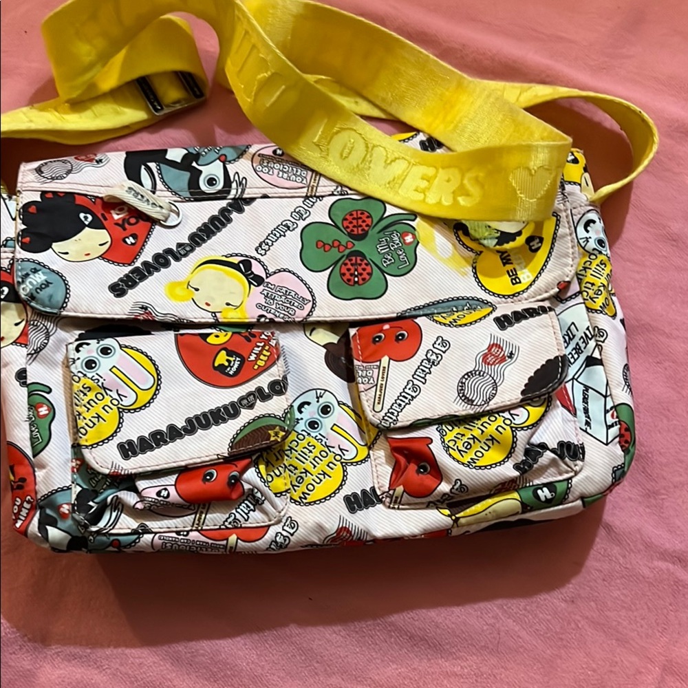 Lot of 5 well used Harajuku Lovers  Bags with Playful Designs